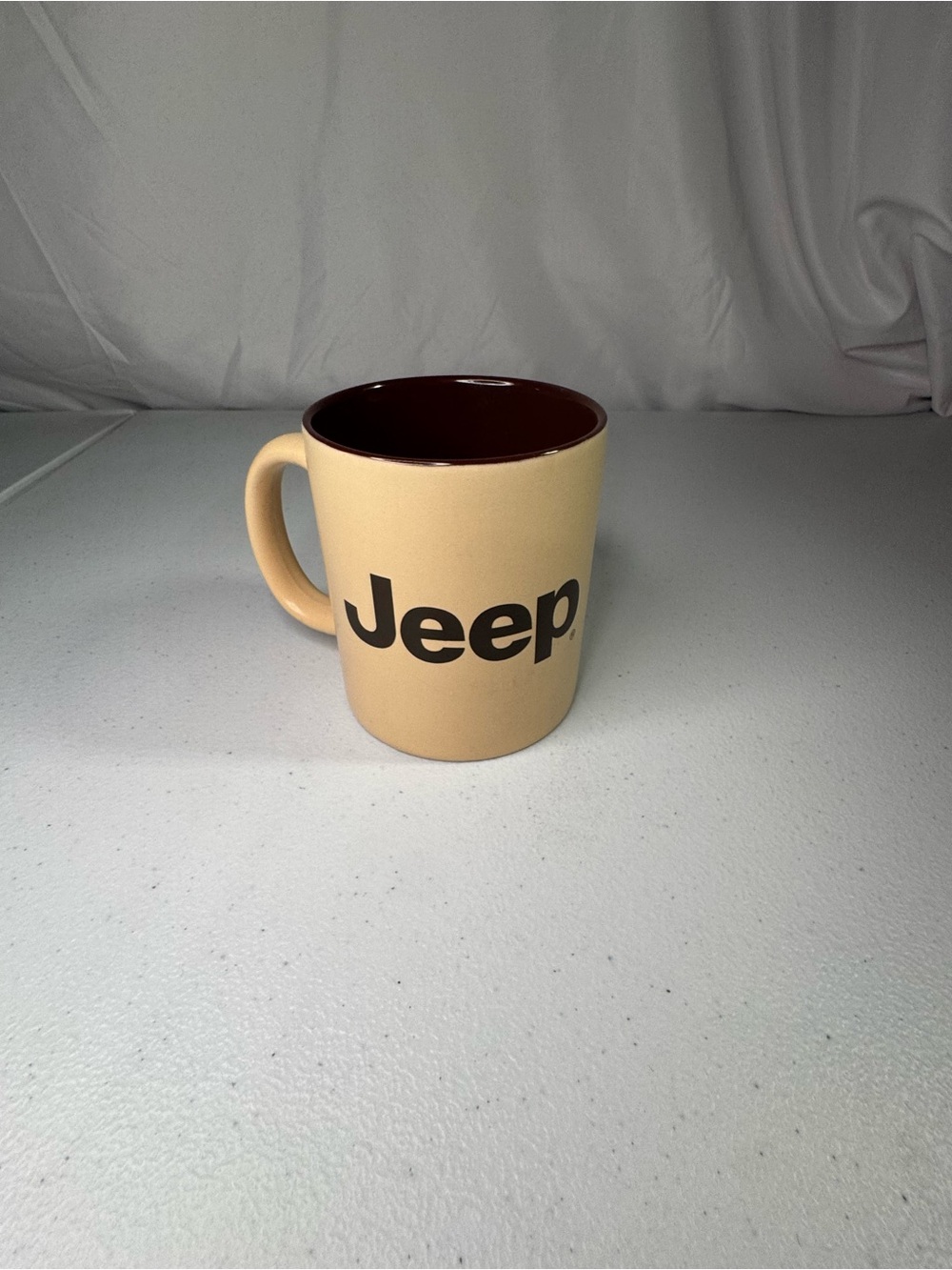 Jeep Tan Exterior with Dark Brown Interior Ceramic Mug